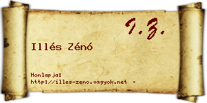 Illés Zénó névjegykártya