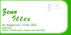 zeno illes business card
