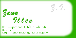 zeno illes business card